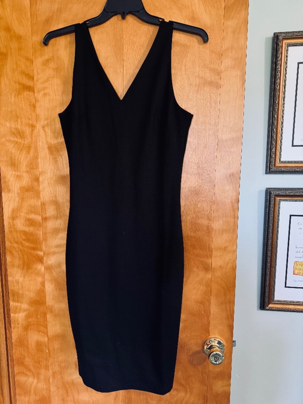 Bombshell Black Cocktail Dress -- WHBM Size 10 (NWOT)